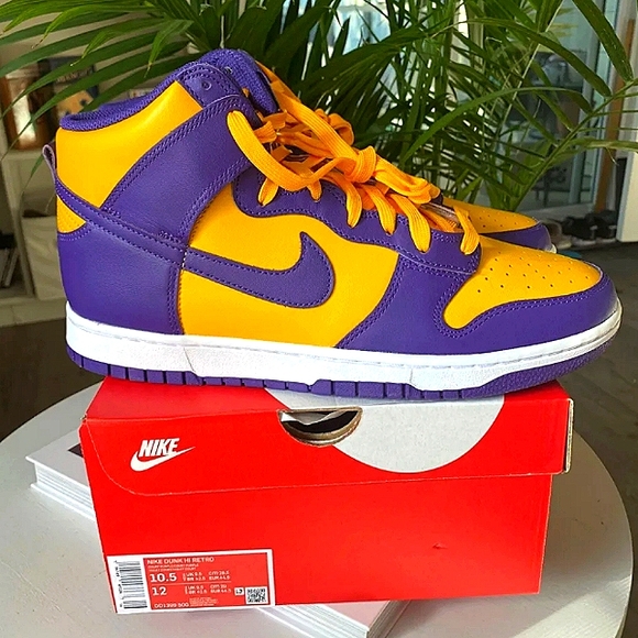 Nike Premium Dunk High Lakers sz 10.5 - Picture 5 of 8